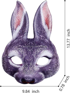 Halloween Party Cosplay Eva Animal <strong>Mask</strong> <strong>Tiger</strong> Fox Bunny Pig <strong>Masks</strong> for Adults - Product Image 4