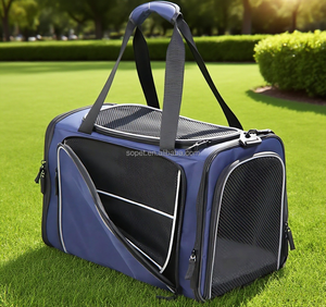 Pet köpek kedi yumuşak taraflı taşıyıcı <span class=keywords><strong>2</strong></span> yan genişletilebilir katlanabilir kedi taşıyıcı seyahat açık kullanım Pet seyahat taşıyıcısı - Product Image 6