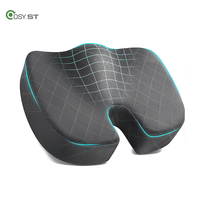 Coussin de siège ergonomique en mousse à mémoire de forme en gel, personnalisé avec logo OEM&ODM, en forme de U, orthopédique, pour soulager la douleur au coccyx, rafraîchissant et portable, certifié OEKO-TEX