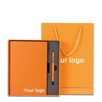 Ensemble de carnet et stylo en cuir PU personnalisé avec logo imprimé, idéal pour les entreprises, la fête des mères, Noël, le Nouvel An chinois, Pâques