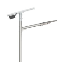 Lampu Jalan LED tenaga surya, lampu jalan LED sistem kontrol lengan tunggal 8m/9m/10m 80W/100W/120W160W untuk lapangan jalan