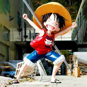 Figura <span class=keywords><strong>di</strong></span> Anime statua <span class=keywords><strong>di</strong></span> grandi dimensioni un pezzo Luffy in fibra <span class=keywords><strong>di</strong></span> vetro scultura in fibra <span class=keywords><strong>di</strong></span> vetro personaggio dei cartoni animati scultura - Product Image 2