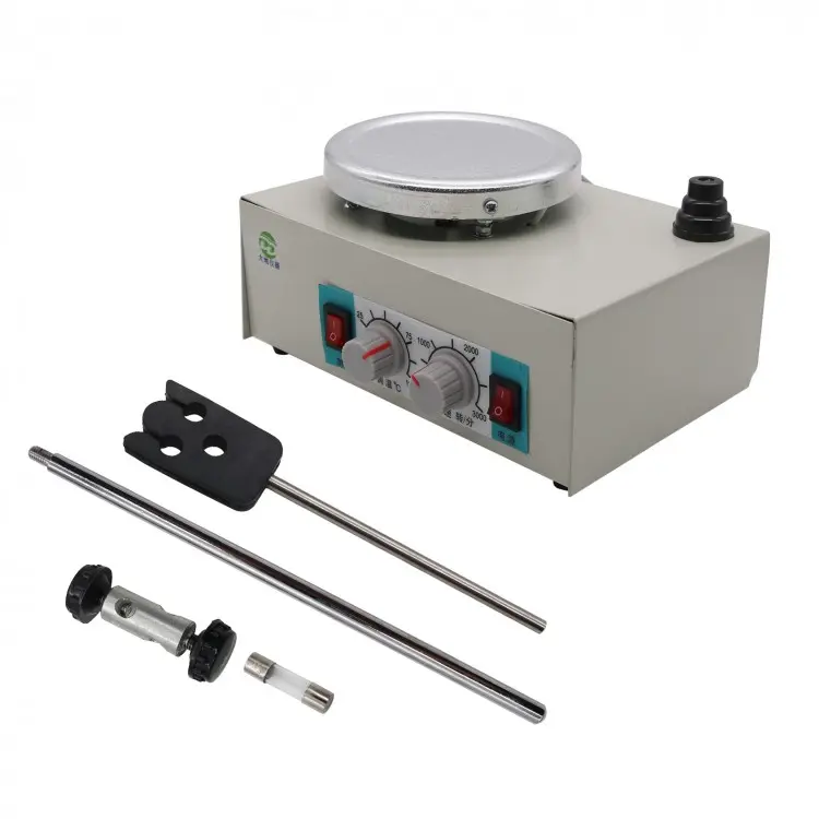 Misturador magnético de laboratório com placa quente, CJJ79-1, velocidade ajustável e temperatura