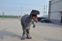 Dinosaure T-Rex réaliste pour spectacle scénique, avec pattes cachées, modèle animatronique, pour Halloween.