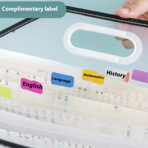 Sac fourre-tout pour bibliothèque, sac à documents transparent tridimensionnel avec <span class=keywords><strong>album</strong></span> photo épaissi, sac à documents étanche pour enseignants - Product Image 4