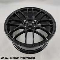 Jantes forgées noires brillantes de luxe, légères, multi-branches, 17, 18, 19, 20 pouces pour Mustang, Camaro, Tesla Model 3/Y, Dodge Charger