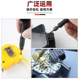 4 In 1 Multi Functional Aluminum Alloy <b>Magnetic</b> <b>Screwdriver</b> Phillips <b>Bit</b> Anti Slip Handle For Diy Repair Tools - Product Image 2