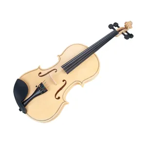 Violín Acústico 4/4 <span class=keywords><strong>de</strong></span> <span class=keywords><strong>Color</strong></span> Madera con Acabado Brillante, con Estuche, Arco y Puente, Tamaños Versátiles para Principiantes <span class=keywords><strong>de</strong></span> Todas las Edades - Product Image 4