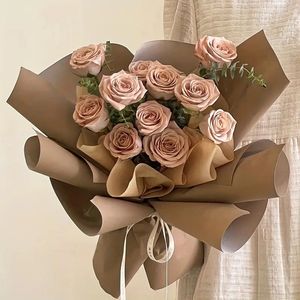 <span class=keywords><strong>Papiro</strong></span> semplice colore puro confezione di fiori borsa per bouquet impermeabile <span class=keywords><strong>carta</strong></span> per fiori negozio di fiori materiali di imballaggio - Product Image 1