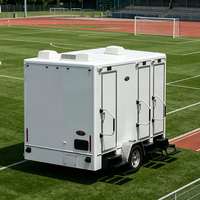 Salle de bain mobile portable moderne personnalisable Porta Potty Toilettes avec remorque Toilettes écologiques prêtes à l'emploi pour la cuisine en plein air