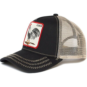 Casquette de baseball tendance en tissu mesh brodé motif animal, 6 panneaux, réglable, Panthère noire, Tigre, Loup - Product Image 5