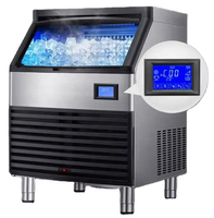 Production commerciale 60-200kgs/24h Machine à glace 220v machine à glaçons faisant la machine utilisée dans le bar de la boutique
