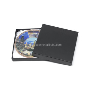 Tấm Trang Trí Lưu Niệm Hình Lá Cờ Nai Sừng Tấm Quebec Cờ In Hình Thành Phố Quốc Gia Tùy Chỉnh Canada Có Nắp Đứng - Product Image 3