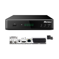 China Factory FTA Channels H.265 T2 Decodificador HEVC Receptor de Digital decodificador
