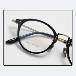 <span class=keywords><strong>Lecool</strong></span> T-18276 Montura de Gafas Ópticas de Titanio Ovaladas con Puntos, Duraderas, para Uso Diario - Servicio OEM/ODM - Product Image 3