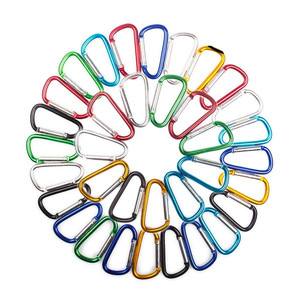 Wholesale Customized Logo Hiking Multitool Multi Tool Small Mini Keychain Snap Hook D Ring Metal Aluminium Alloy Carabiner Hooks