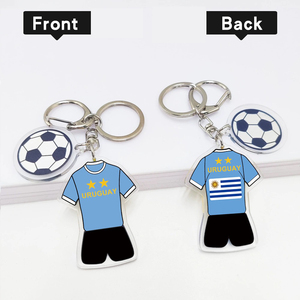 Frosted <strong>Vintage</strong> Acrylic Jersey Keychain Retro Look for Old School Sports Fan - Product Image 4
