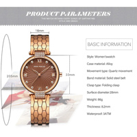 Nouvelle montre élégante pour femmes, cadran en spirale, chiffres romains, marqueurs en zircon, bracelet en acier, étanche 30M, montre-bracelet élégante pour femmes