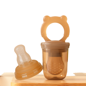 Alimentador de frutas para bebés sin BPA, alimentador de silicona para recién nacidos, cubierta dispensadora de alimentos para bebés, chupete de frutas - Product Image 1