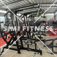 Máquina de entrenamiento de fuerza SM PM Series: Máquina de remo alto isométrica ajustable y Máquina de remo bajo sentado para gimnasios comerciales
