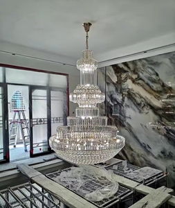 JYLIGHTING <span class=keywords><strong>Lampadario</strong></span> di Cristallo LED Personalizzato per Lobby di Lusso, Lampada Moderna Nordica per Hotel, <span class=keywords><strong>Sala</strong></span> Banchetti e Scale - Product Image 5