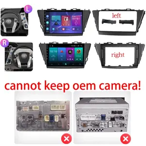 Radio mobil 2 Din, pemutar Multimedia mobil navigasi GPS mobil untuk Toyota Prius V Plus Alpha 2012 - 2015 - Product Image 3