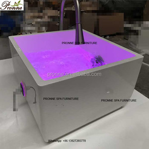Bồn ngâm chân spa làm đẹp Pronne 2025, màu trắng, có vòi phun/bồn sứ - Product Image 4