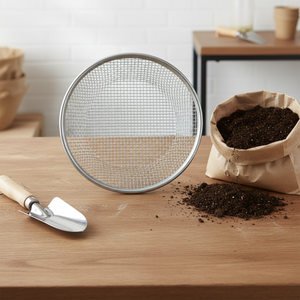 <span class=keywords><strong>Tamis</strong></span> <span class=keywords><strong>de</strong></span> <span class=keywords><strong>jardin</strong></span> polyvalent en acier galvanisé pour le jardinage, l'agriculture et le compostage - Product Image 2