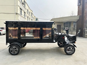 Carroza Fúnebre Negra de Cuatro Ruedas, Estilo Retro Europeo, Tipo Motocicleta, Popular para Funerales - Product Image 2