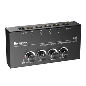 Fifine N6 Portable DJ Amplifier 4 Channel Stereo Guitar Power Amplifier Professional Amplifier Audio