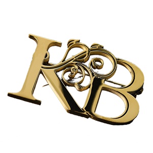 Oferta Especial: Broches Metálicos 3D Europeos Personalizados de Acero Inoxidable Dorado para Accesorios de Ropa - Product Image 3