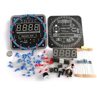 Kit d'horloge électronique DIY numérique Module d'affichage LED numérique Kit d'horloge électronique d'alarme 51 SCM Learning Board 5V