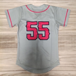 100% poliéster béisbol Jersey sublimación impresión personalizada béisbol Jerseys uniforme de béisbol para el equipo - Product Image 4