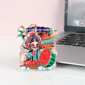 Nuevo Imán Magnético 3D Original Ecológico para Refrigerador con Personajes de la Ópera de Pekín, Comida Fría, Brochetas, Sandía Helada Grande de Resina - Product Image 4
