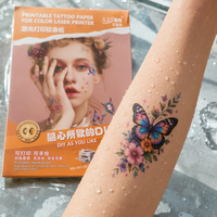 Papier autocollant vierge imprimable éco-responsable A4 pour tatouages temporaires, compatible imprimante jet d'encre – Papier transfert pour faux tatouages