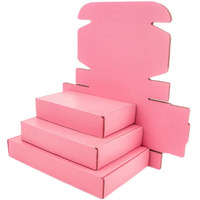 Großhandel Rosa Wellpappe-Kartons mit Schaumstoffeinlage Anpassbare Nachhaltige Verpackung für Süßigkeiten, Schuhe und Kleinunternehmen