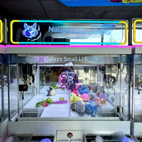 Nouvelle machine à grue métallique pour deux joueurs, une sensation en ligne très prisée, idéale pour les salles d'arcade, centres commerciaux, supermarchés, pour attraper les peluches.
