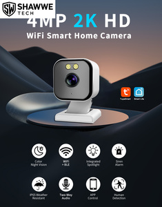 Caméra <span class=keywords><strong>de</strong></span> sécurité mini Wifi 4K 4MP la plus vendue, étanche IP65, audio bidirectionnel, vision nocturne CMOS 33x Cube HD, contrôle via l'application Tuya - Product Image 4