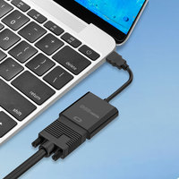 1080P HDMI zu VGA Adapter mit 3,5mm Audio Micro USB Stromkabel Stecker auf Buchse Video-Konverter für PC Laptop Projektor TV