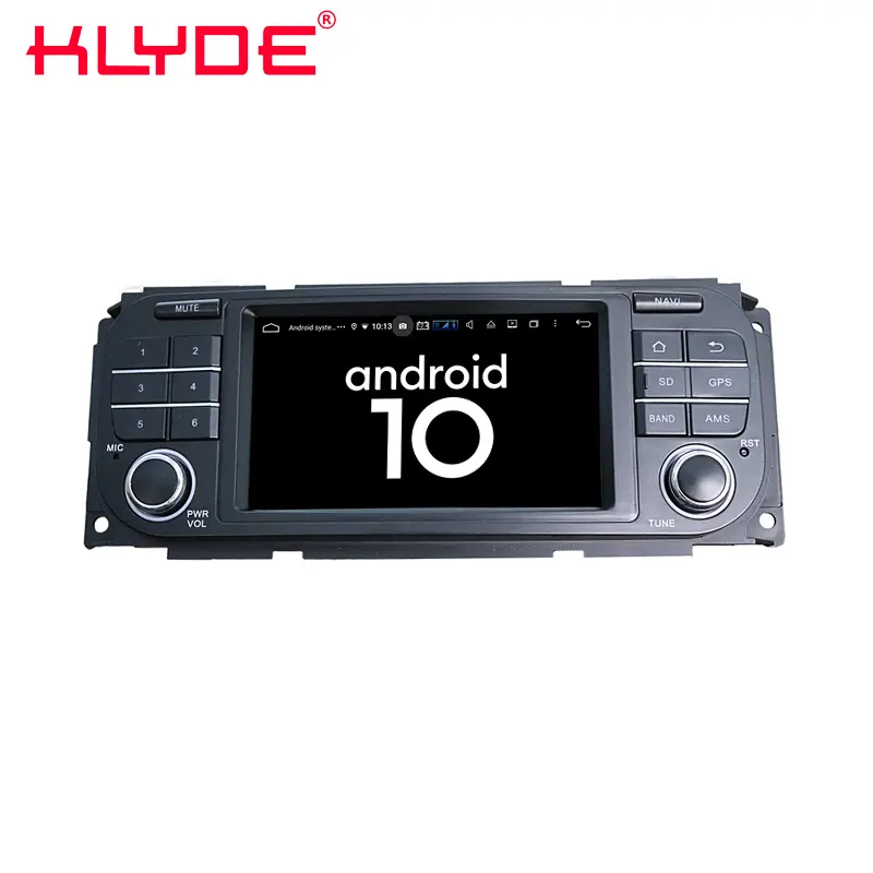 KLYDE 8 कोर के लिए एंड्रॉयड 10.0 कार डीवीडी नेविगेशन प्लेयर ऑटो रेडियो ग्रांड चिरूकी रैंगलर क्रिसलर 300M