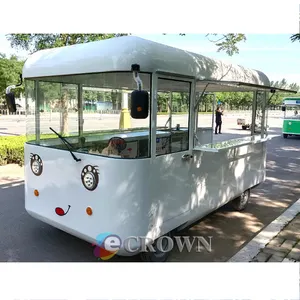 Popular Style cafe/coffee showcase Modern electromobile outdoor shop trolley shop design