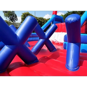 Circuito de Obstáculos Inflable para Exteriores, Juego Inflable Gigante para Fiestas de Adultos, Combo de Obstáculos Inflables, Trampolín para Niños - Product Image 6