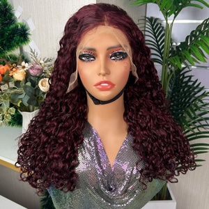Perruque frontale 13*4 Water Wave haute densité, qualité Super Double Drawn, lots de perruques, frontales et closures pour grossistes - Product Image 1
