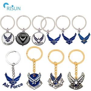 Porte-clés personnalisés en émail doux et dur, porte-clés de l'armée de l'<span class=keywords><strong>air</strong></span> américaine, pendentif, porte-clés personnalisé de l'armée de l'<span class=keywords><strong>air</strong></span> - Product Image 1