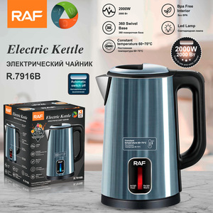 <span class=keywords><strong>Bouilloire</strong></span> Électrique Isotherme <span class=keywords><strong>en</strong></span> Acier Inoxydable 2,5 L, Arrêt Automatique, Sans BPA, Base Rotative à 360° pour Hôtel, Extérieur, Voiture - Product Image 2