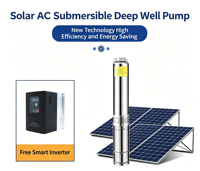 Pompe à eau submersible solaire photovoltaïque FLA OEM pour l'irrigation agricole