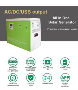 Générateur solaire portable 1kva 3kva 5kva à onde sinusoïdale pure hors réseau avec contrôleur de charge solaire et batterie 2000w - Product Image 4
