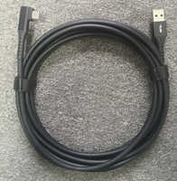 Cable USB Tipo C de 90 Grados y 1 Metro, Carga Rápida, Transferencia de Datos de 5 Gbps, Cable de Conexión VR en Ángulo Recto para Accesorios de Cámara y Portátil