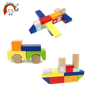 Giocattolo di legno educativo blocchi Set di 50 pz alfabeti e numeri di impilamento giocattoli per i bambini - Product Image 4