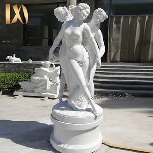 <span class=keywords><strong>Famosas</strong></span> Estatuas de las Tres Gracias, Arte Griego de Mármol de Tamaño Real, Escultura de Mujer Desnuda, Decoración de Piedra para la Venta - Product Image 5